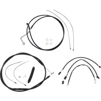 Magnum 486981 XR Black Dot Handlebar Installation Kit - 12in-14in. - Black Fittings