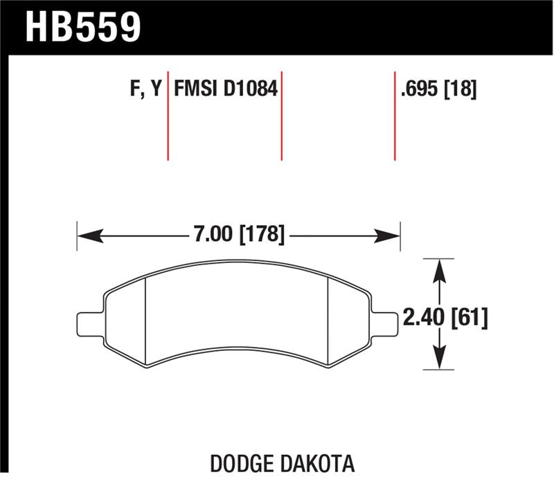 Load image into Gallery viewer, Hawk Performance HB559F.695 HAWK HPS Brake Pad Sets
