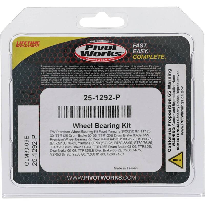 Load image into Gallery viewer, Pivot Works 25-1292-P PIV Wheel Bearing Kit
