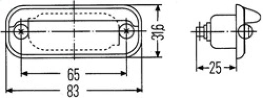 Hella 001378041 HELLA Work Lamp