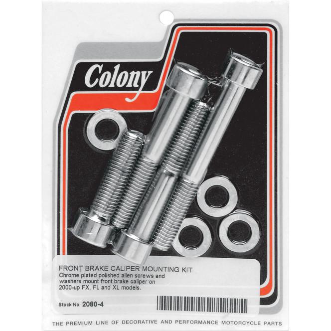 Colony 2080-4 Front Brake Caliper Chrome Allen-Head Bolt Kit