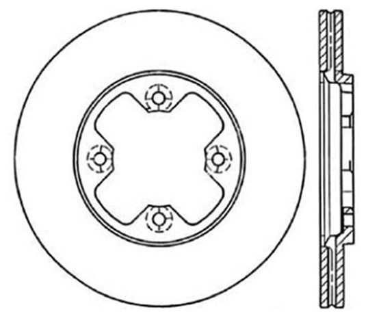 Stoptech 127.42005R ST Slot & Drill Brake Rotors
