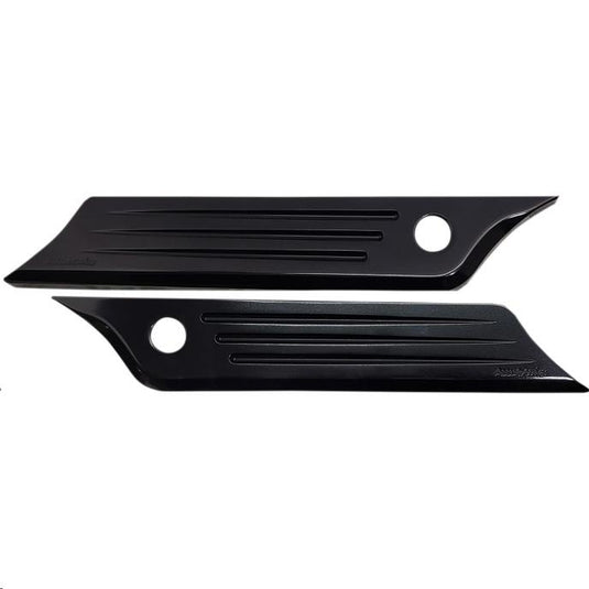 Accutronix BLC014-SB-B Speed Ball Saddlebag Latch Covers - Black