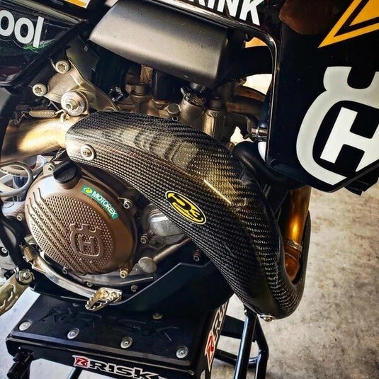 P3 201086 Header Heat Shield - Carbon Fiber