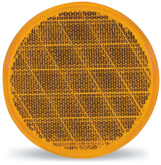 Optronics Inc RE21AS Round Reflectors (3in.) - Amber