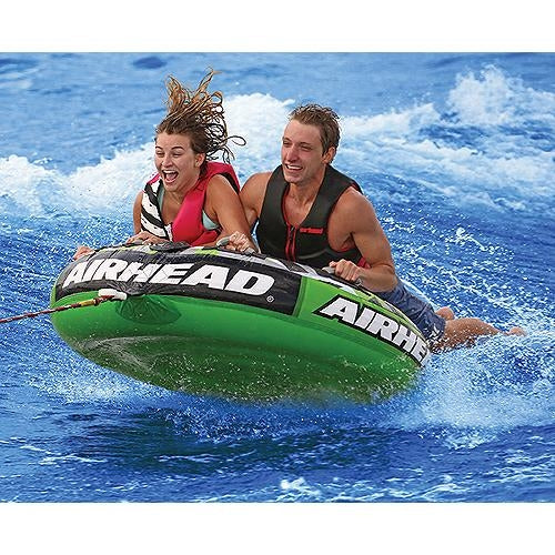 Airhead AHT22SL Inflatable Slice Deck Tube - Green - 2 Riders