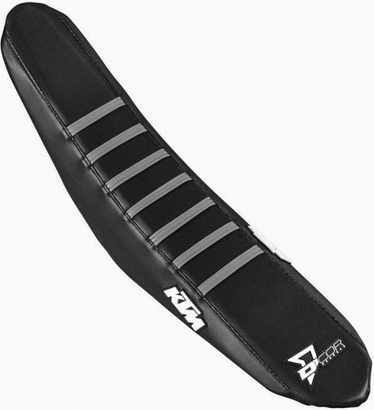 Dcor 30-30-314 Seat Cover - Black Sides - Black Top Gray Ribs