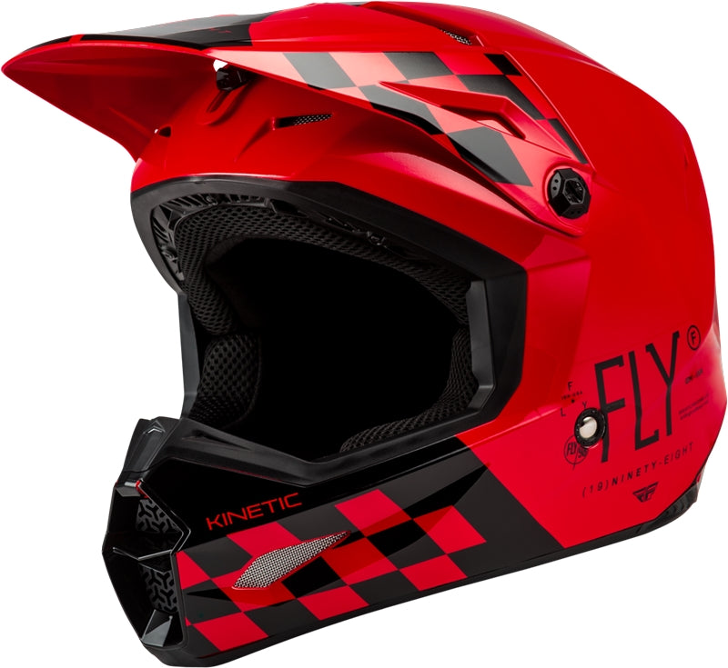 Load image into Gallery viewer, Fly Racing Kinetic Lite Rival Helmet (Small, Gloss Red/Black)
