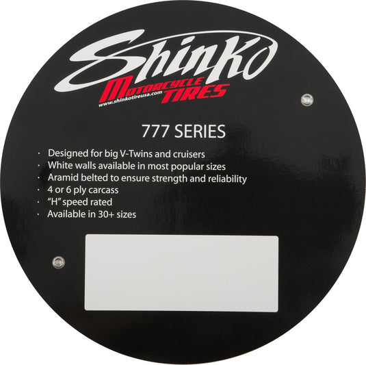 Shinko 777 INSERT 777 Tire Sign