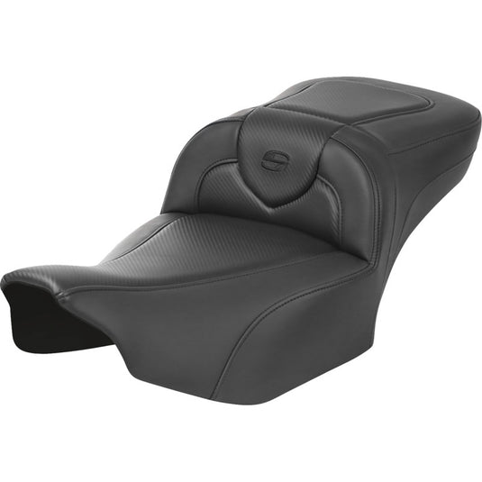 Saddlemen 823-07-18600 Extended Reach Roadsofa CF Seat without Drivers Backrest - Black Stitching