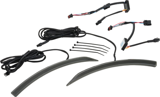 Show Chrome 41-187ABK LED Slayer Front Fender Light - Smoke Lens