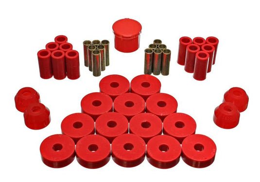 Energy Suspension 2.18104R ES Hyper-Flex Sets - Red