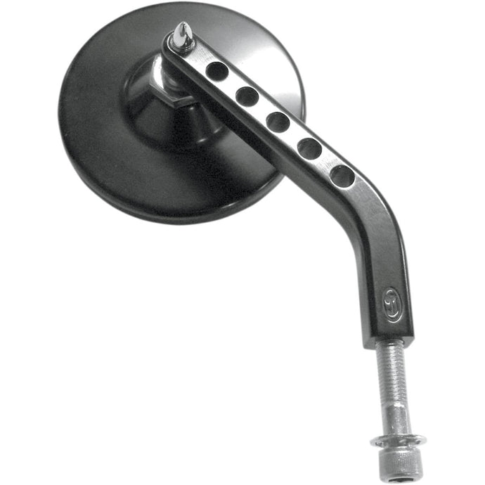 Joker Machine 03-018R View Tech VII Billet Mirror (Stock Mirror Position) - Black Anodized - Right