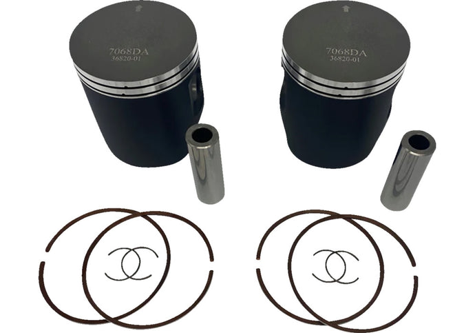 Wossner K7069DA-2 Piston Kit - 81.84mm. - Hardcoat Anodized - 2 Stroke