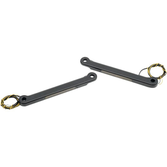 Alloy Art RKFS-2 LED Front Signal Lights with Smoked lens/Amber LEDs - Black anodized