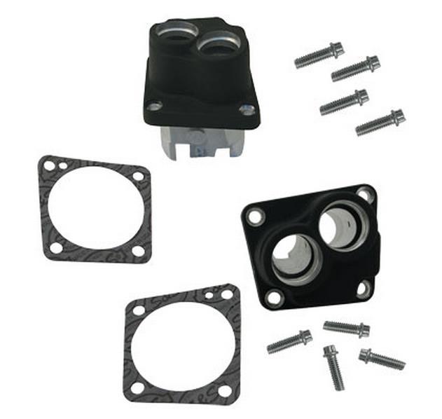 S&S Cycle 33-5324 Tappet Guides - Wrinkle Black Cast