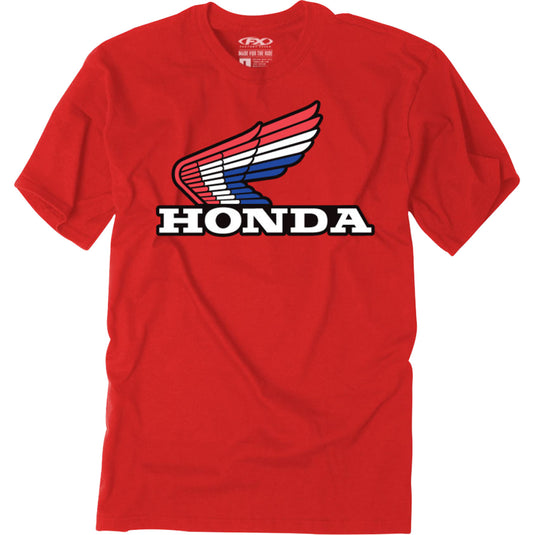 Factory Effex Honda RWB Classic Youth T-Shirt (Medium, Red)