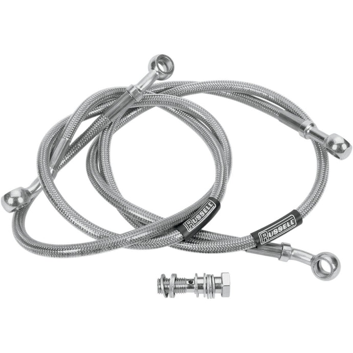 Russell R08277 Cycleflex Brake Line Two-Line Race Kit