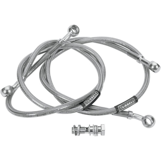 Russell R08277 Cycleflex Brake Line Two-Line Race Kit