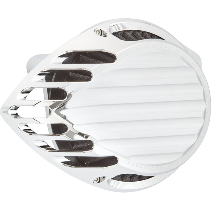 Arlen Ness RC-600-022 Finned Air Cleaner - Chrome