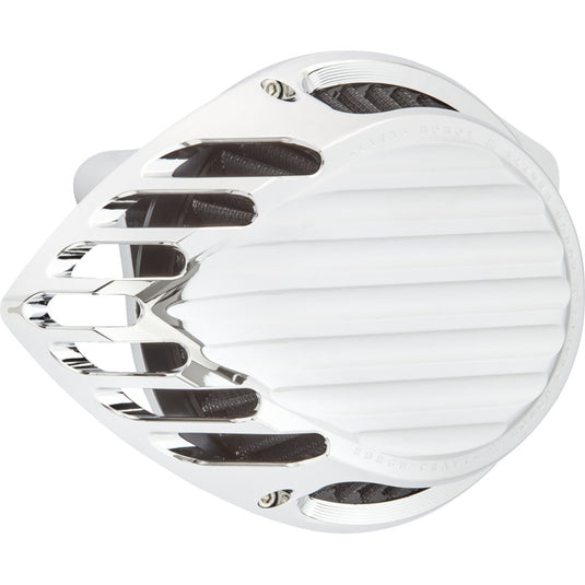Arlen Ness RC-600-022 Finned Air Cleaner - Chrome
