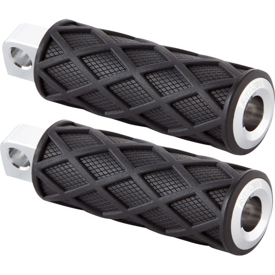 Arlen Ness 400-048 Diamond Male Mount Footpeg - Knurled - Chrome