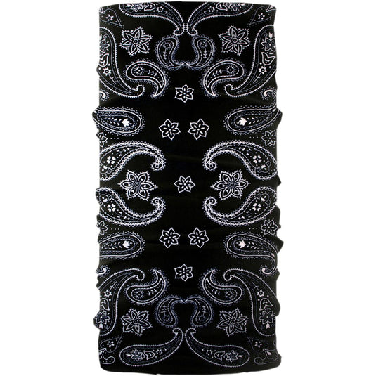 Black/White Paisley