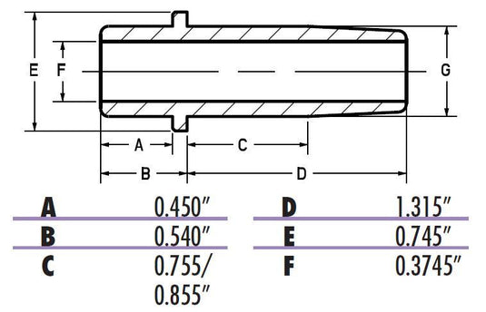Kibblewhite Precision 20-2056C Cast Iron Intake Valve Guide (+.006in.)