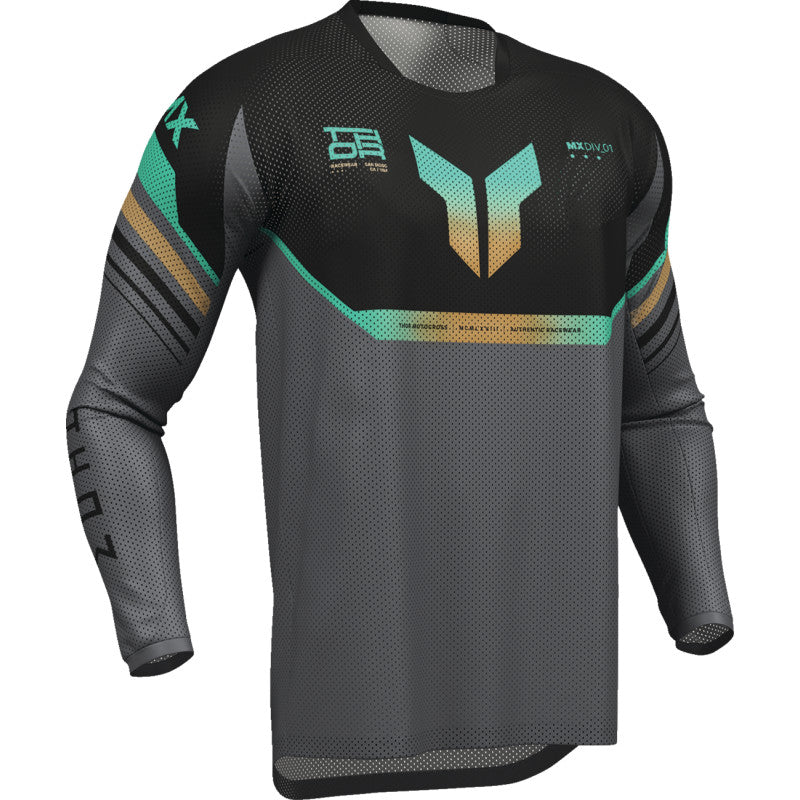Load image into Gallery viewer, Thor Launchmode Air Raptor Jersey (Large, Black/Charcoal)
