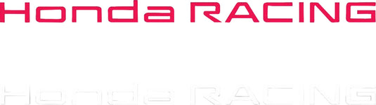 Factory Effex 28-94306 Die-Cut Logo Decal - 3ft. - Honda Racing Red
