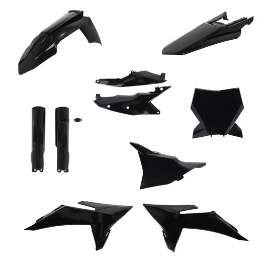 Acerbis 2986810001 Full Plastic Kit - Black
