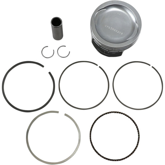Wiseco 4963M08200 Piston Kit - 2.00mm Oversize to 82.00mm, 12:1 Compression