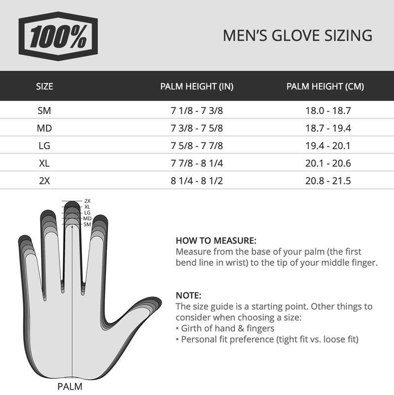 Load image into Gallery viewer, 100% 5725-0005-08 Langdale Gloves (XX-Large, Black)
