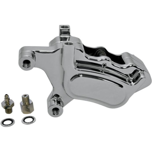 Gma Engineering GMA-400MSC Millenium Series 4-Piston Single Disc Front Brake M-Caliper - Smooth Chrome