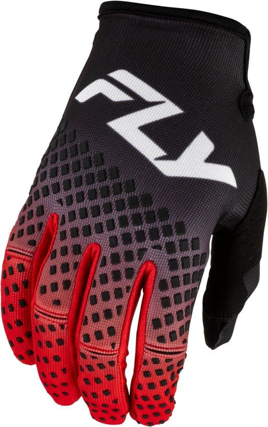 Fly Racing Kinetic Youth Gloves (Large, Black/Red/White)