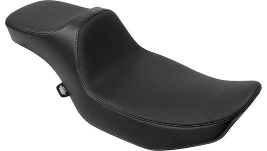 Drag Specialties 0801-2033 Extended Reach Predator III 2-Up Seat - Smooth - Vinyl (Black)