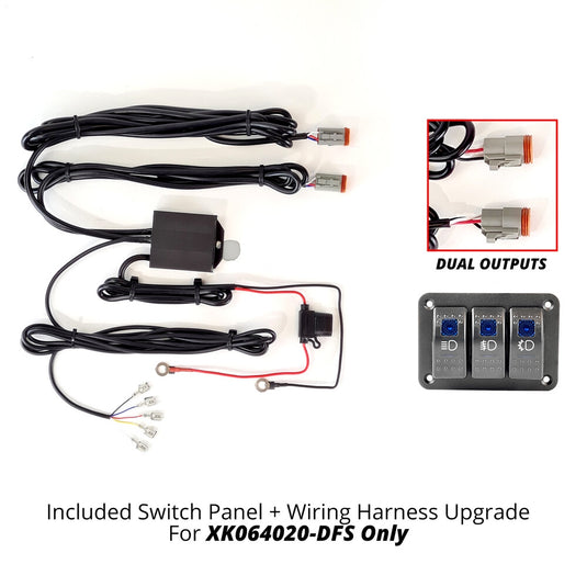 Xk Glow XK064-WIRE-3OP 4 Button Switch Panel