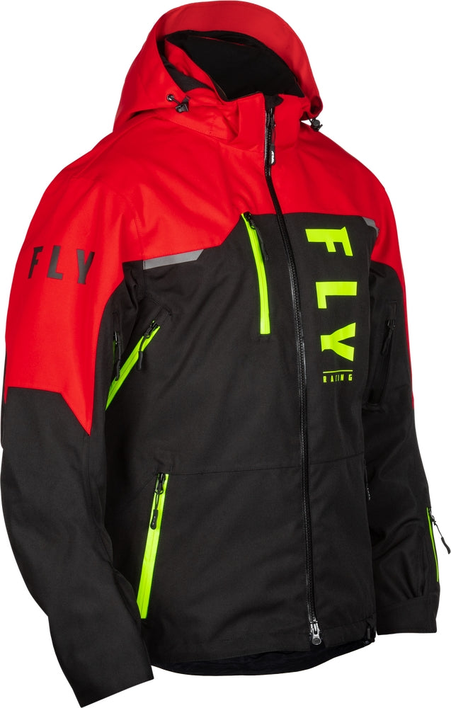 Load image into Gallery viewer, Fly Racing Carbon Jacket (X-Large, Black/Red)
