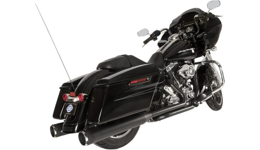 S&S Cycle 550-0679B El Dorado Dual Exhaust System - Black with Thruster End Caps