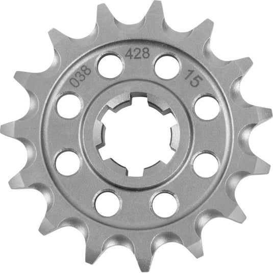 Moto-Master 610381115 Steel Front Sprocket - 15T (Natural)