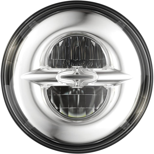 Drag Specialties 2001-1542 Premium 7in. Reflector Style Led Head Lamp - Chrome