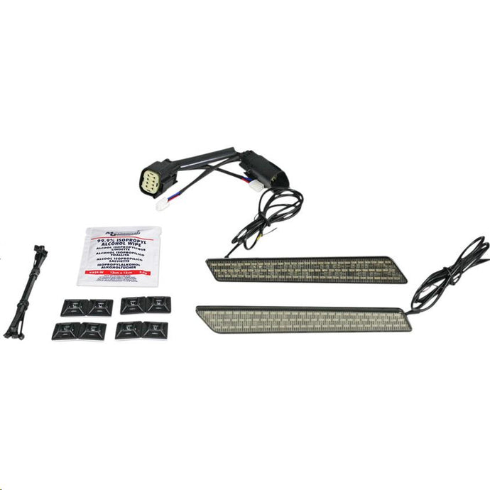 Custom Dynamics CD-LATCH-SS8-S Saddlebag Latch Lights - Smoke Lens