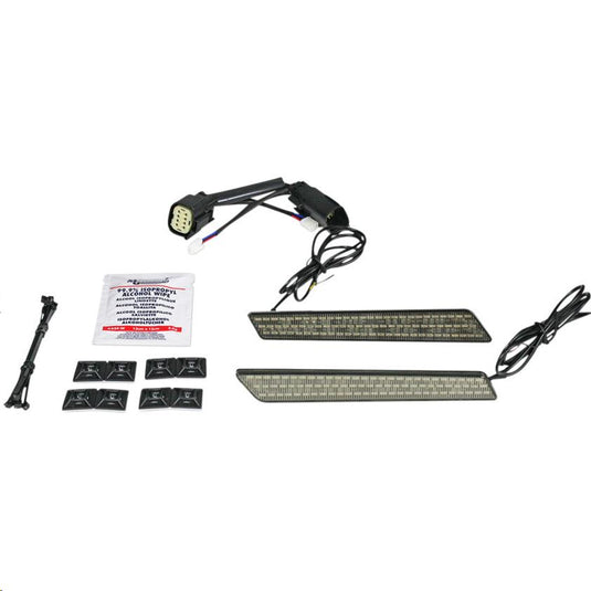 Custom Dynamics CD-LATCH-SS8-S Saddlebag Latch Lights - Smoke Lens