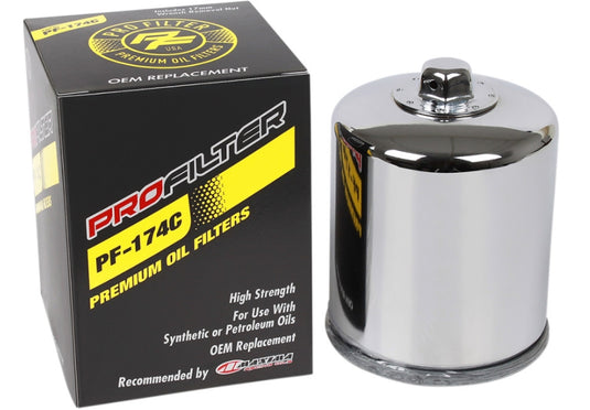 Pro Filter PF-174C Premium Oil Filter - Chrome