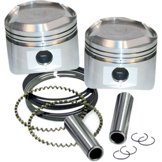 S&S Cycle 92-20265 3 1/2in. Forged Piston Kit for Super Stock Heads - 0.005 Oversized