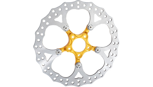 Arlen Ness 300-110 Spider Front Rotor - Gold Anodized - 12.6in.