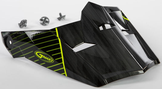 G-Max Visor with Screws for MX-46 Colfax Helmets - Black/Hi-Vis Yellow - Md-2XL