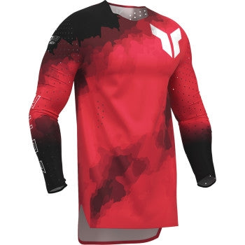 Thor Sportmode Carbon Jersey (Medium, Black/Red)