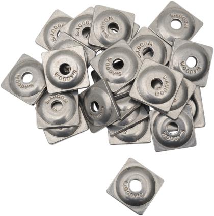 Woodys ASW2-3775-F Square Digger Aluminum Support Plates - 5/16in. - Natural (6pk.)