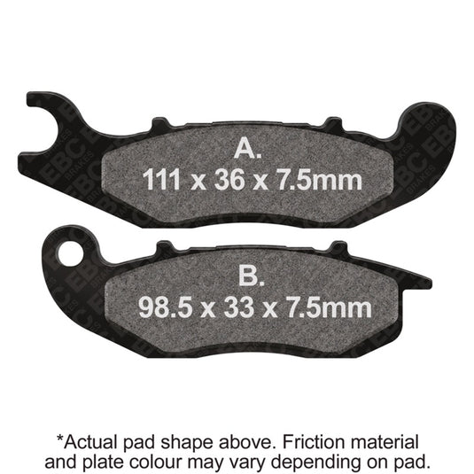 Ebc Powersports FA465R EBC R Sintered Brake Pads